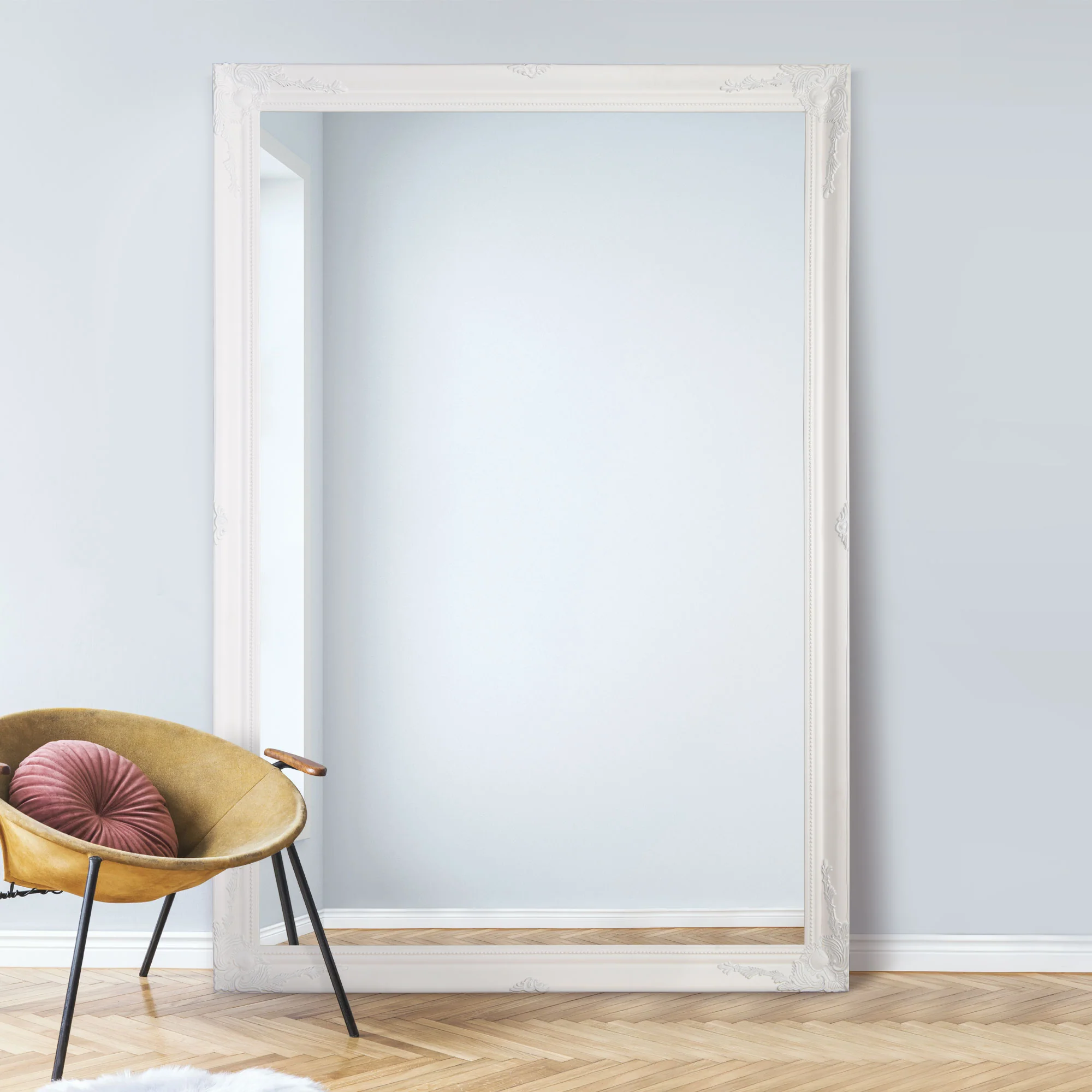 Colwell White Extra Large Leaner Mirror 200 x 140 CM