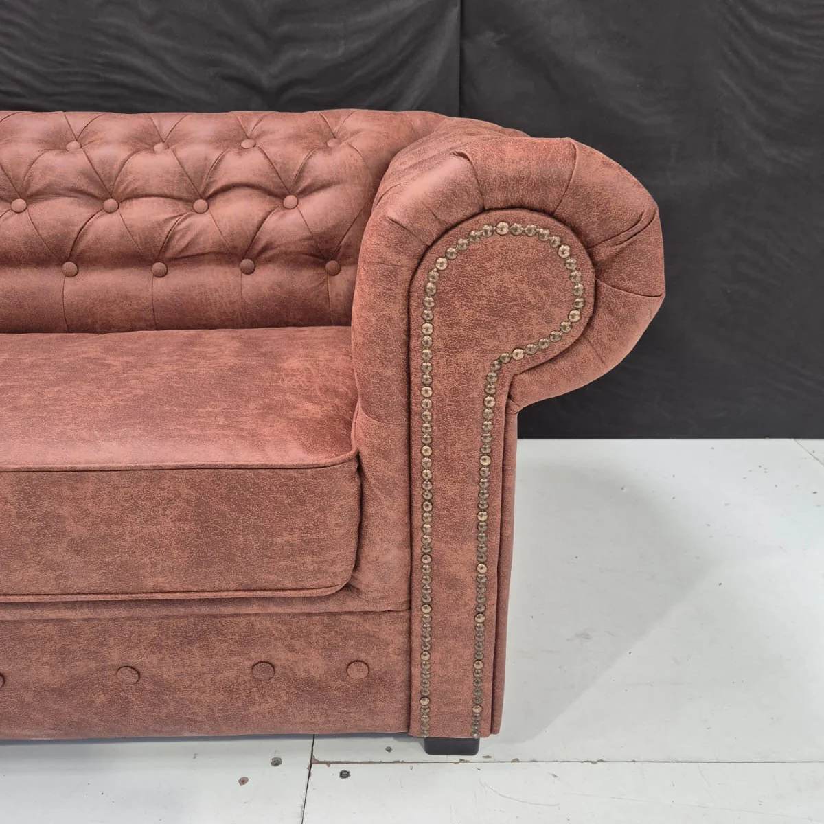 Haverly 3 Seater Chesterfield Sofa Bed - Image 4