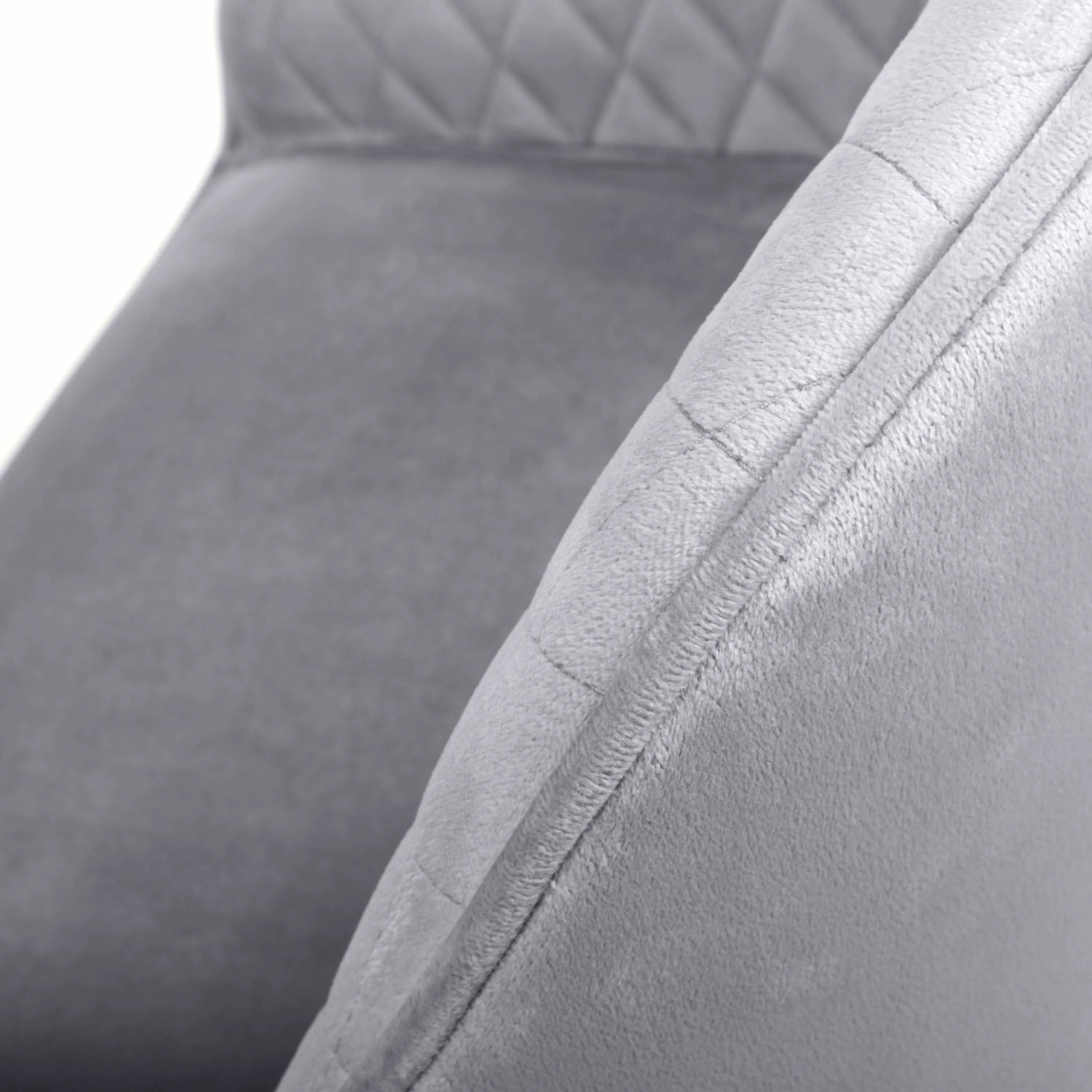 Pair of Halston Brushed Velvet Grey Bar Stools - Image 8
