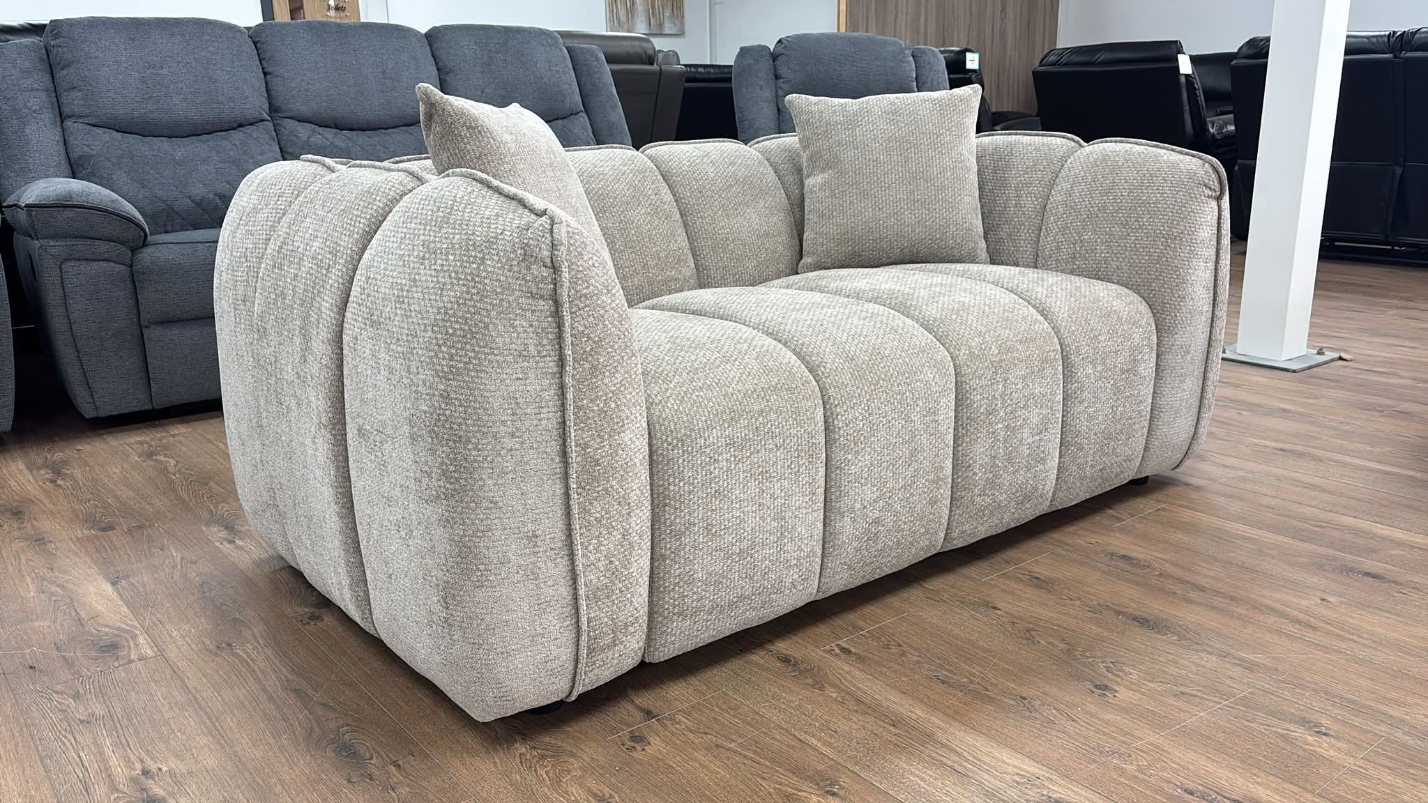 Vienna 2 Seater Sofa in Beige - Image 3